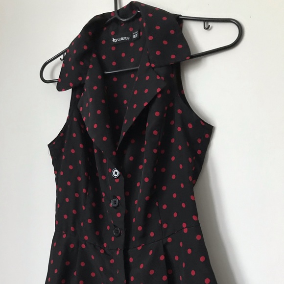 Urban Outfitters Polka Dot Collared Romper - Picture 2 of 5